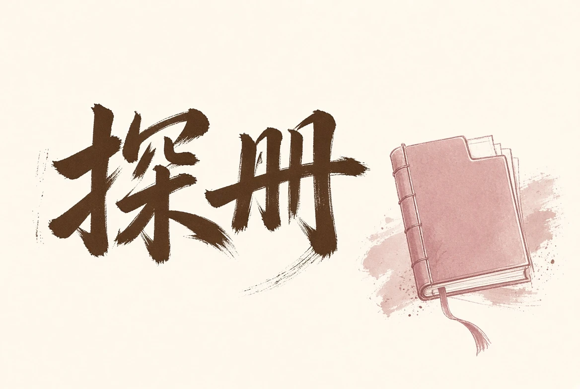 册页整理示意